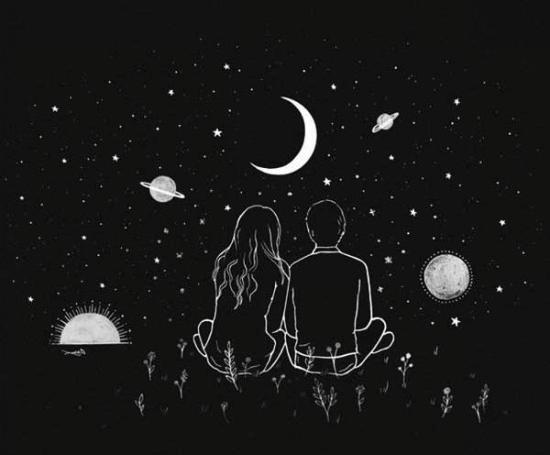 عکس سیاه سفید دونفره فانتزی