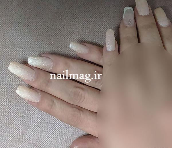 عکس کاشت ناخن سفید
