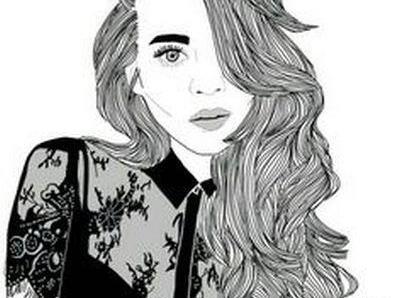 عکس نقاشی دختر زشت