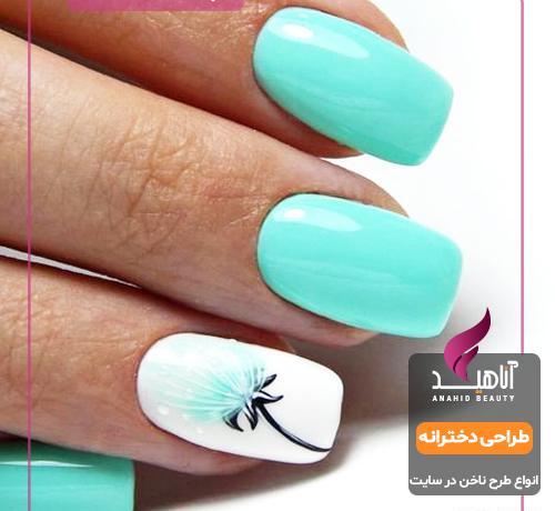 عکس کاشت ناخن سبز