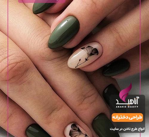 عکس کاشت ناخن سبز