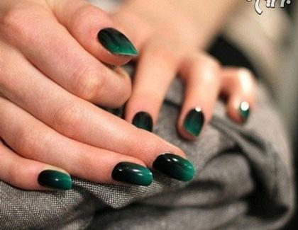 عکس کاشت ناخن سبز