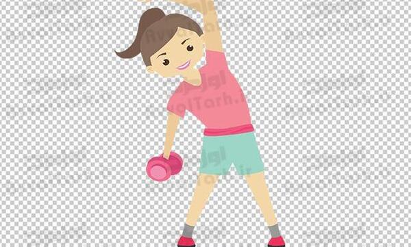 عکس نقاشی دختر ورزشکار