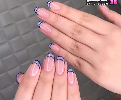عکس کاشت ناخن فرنچ دخترانه