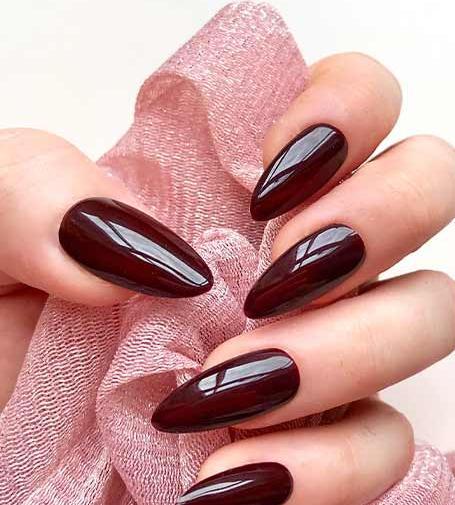 عکس کاشت ناخن زرشکی
