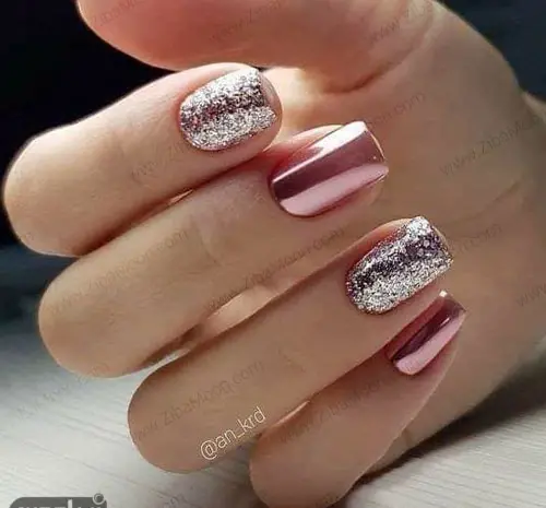 عکس کاشت ناخن اکلیلی