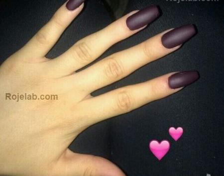 عکس کاشت ناخن مات