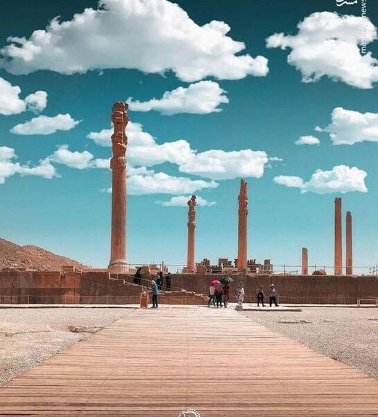 عکس زیبا از تخت جمشید