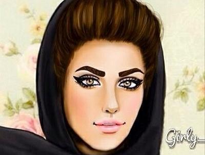 عکس دختر نقاشی شده زیبا