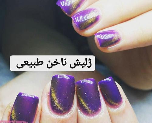 عکس کاشت ناخن نگین دار
