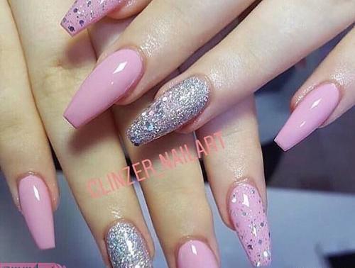 عکس کاشت ناخن یاسی