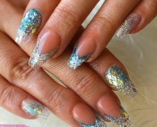 عکس کاشت ناخن هلویی کوتاه