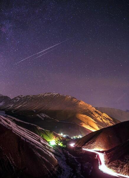 عکس بارش شهابی