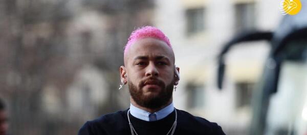 عکس نیمار با موهای صورتی