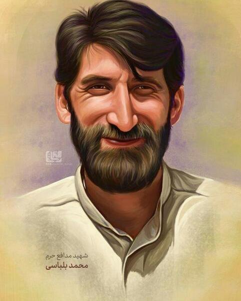 عکس شهید سلیمانی کودکانه