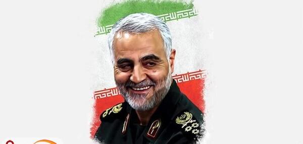 طراحی عکس شهید سلیمانی