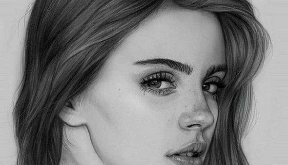 عکس نقاشی چهره زن