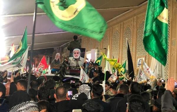 عکس پیکر شهید سلیمانی
