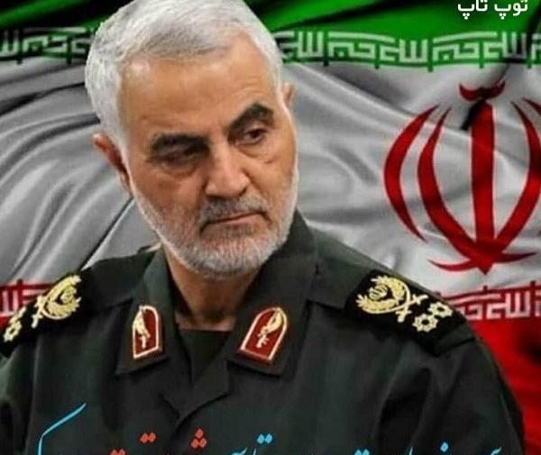 عکس شهید قاسم سلیمانی با متن