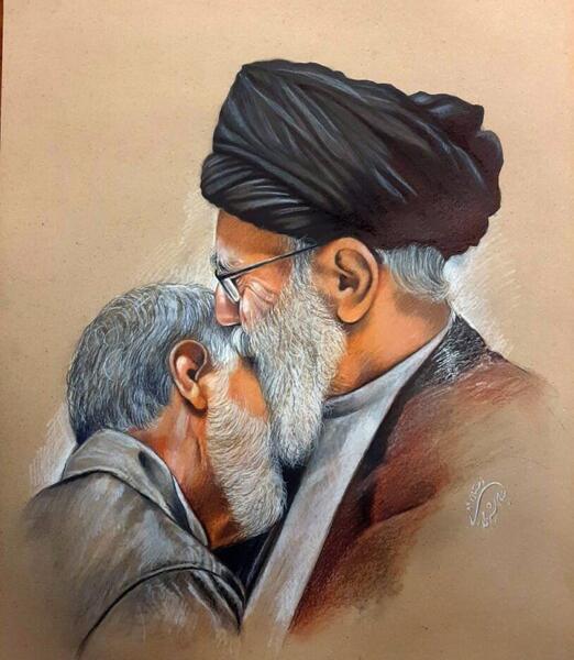 عکس حاج قاسم لایه باز