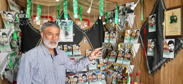عکس حاج قاسم در زورخانه