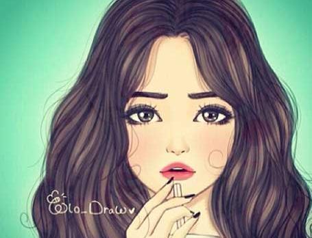 عکس پروفایل دخترونه نقاشی شیک و زیبا جدید