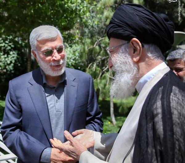 عکس سلیمانی با خامنه ای