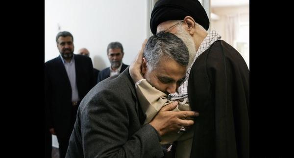 عکس سلیمانی با خامنه ای