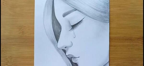 عکس نقاشی طراحی صورت