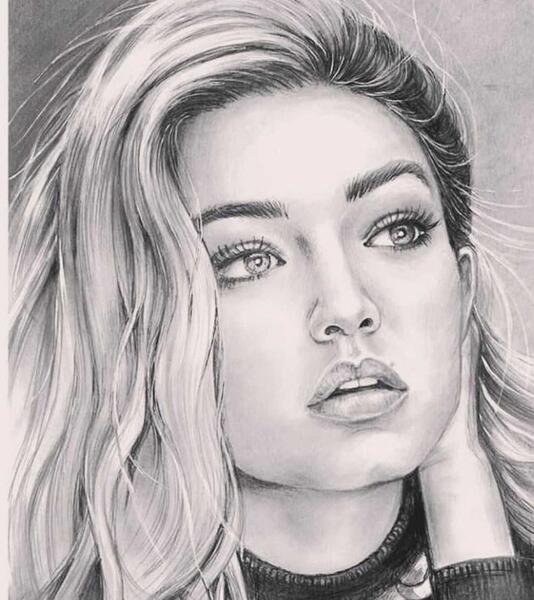 عکس نقاشی طراحی صورت
