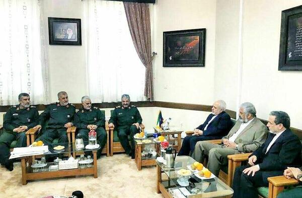 عکس حاج قاسم و ظریف