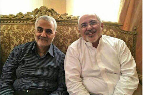 عکس حاج قاسم و ظریف