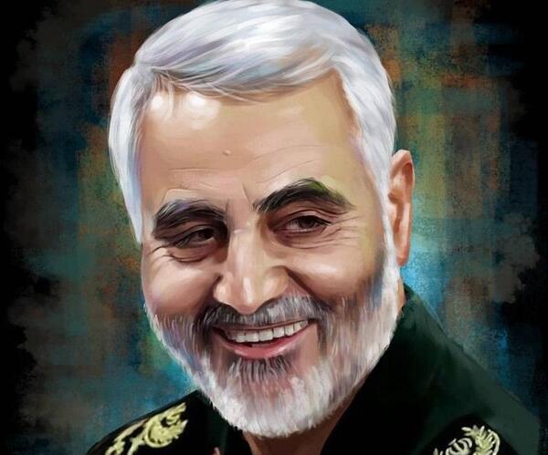 طراحی عکس قاسم سلیمانی