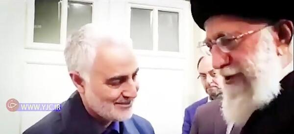 عکس سلیمانی با رهبر