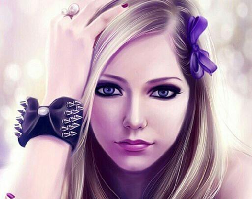 عکس نقاشی چهره زیبا