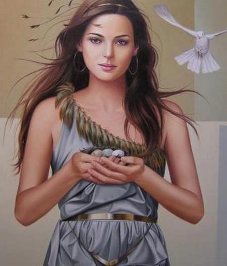 عکس نقاشی چهره زیبا
