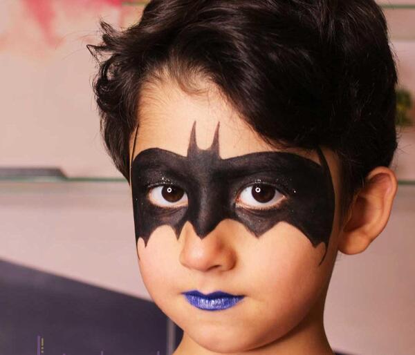 عکس نقاشی روی صورت با آبرنگ