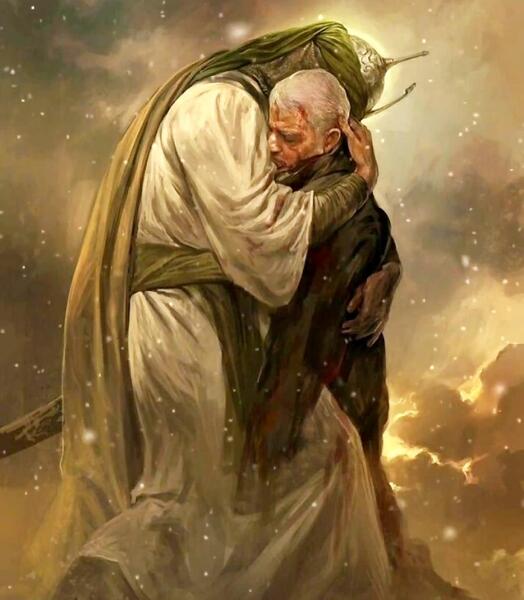 عکس حاج قاسم کنار امام حسین