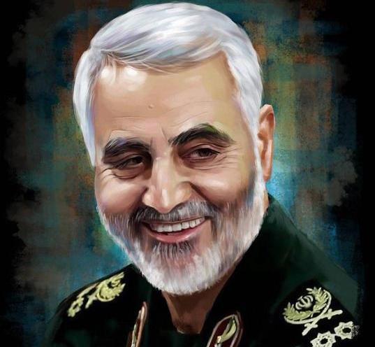 عکس نقاشی قاسم سلیمانی کودکانه