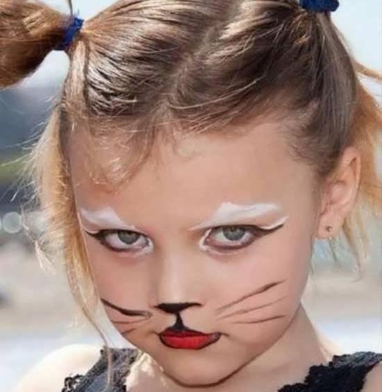عکس نقاشی روی صورت گربه