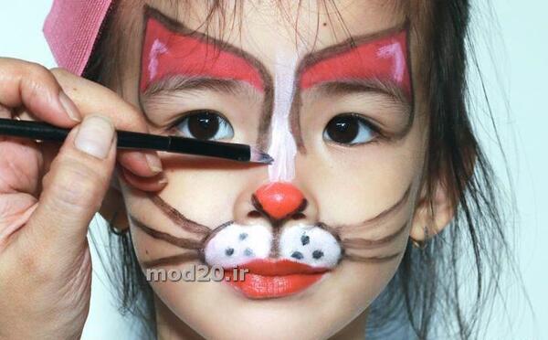 عکس نقاشی روی صورت گربه