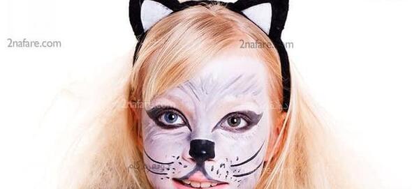 عکس نقاشی روی صورت گربه