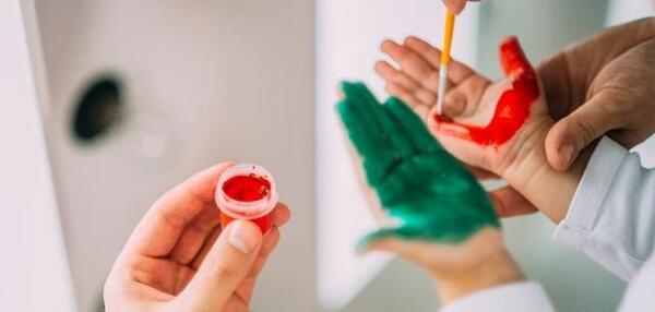 عکس ایده برای نقاشی با رنگ انگشتی