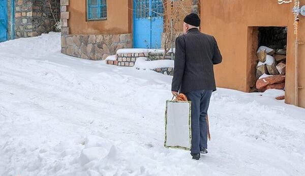 عکس زمستان روستایی