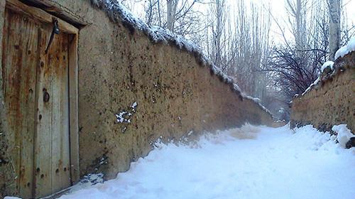 عکس زمستان روستایی