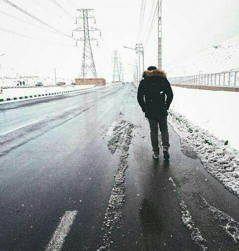عکس زمستان پسرانه