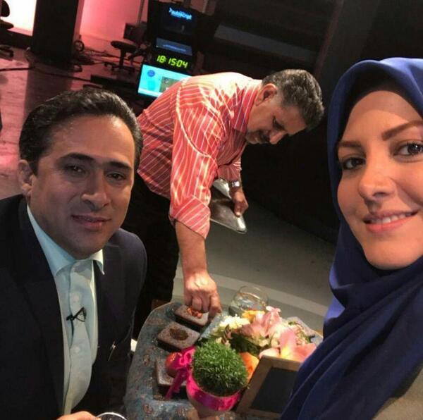عکس مجری زن شبکه خبر که پناهنده شد
