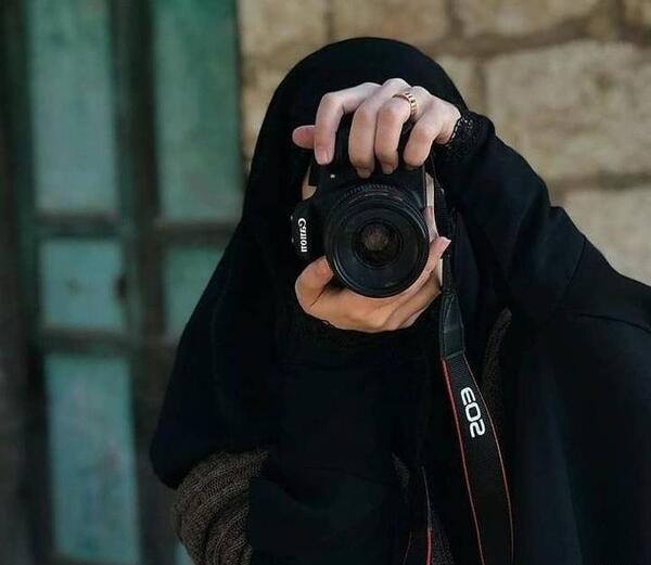 عکس دختر با حجاب نقاب