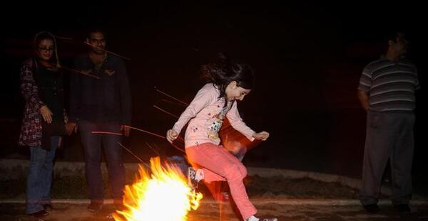 عکس چهارشنبه سوری طبیعی