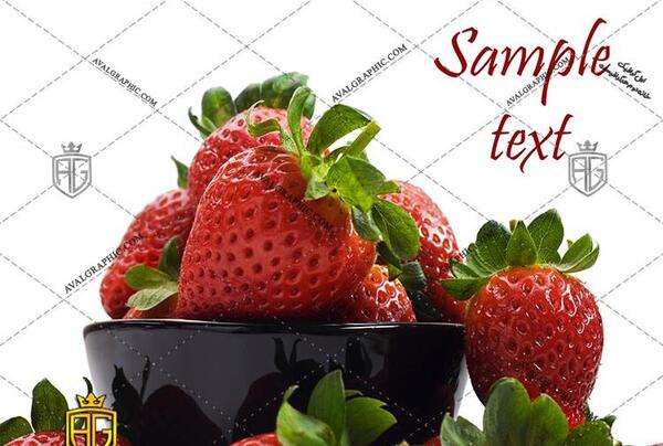عکس ظرف توت فرنگی